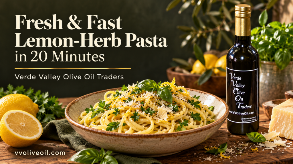 Make fresh lemon-herb olive oil pasta in 20 minutes