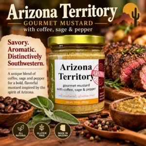 Arizona Territory Gourmet Mustard – Coffee, Sage & Pepper